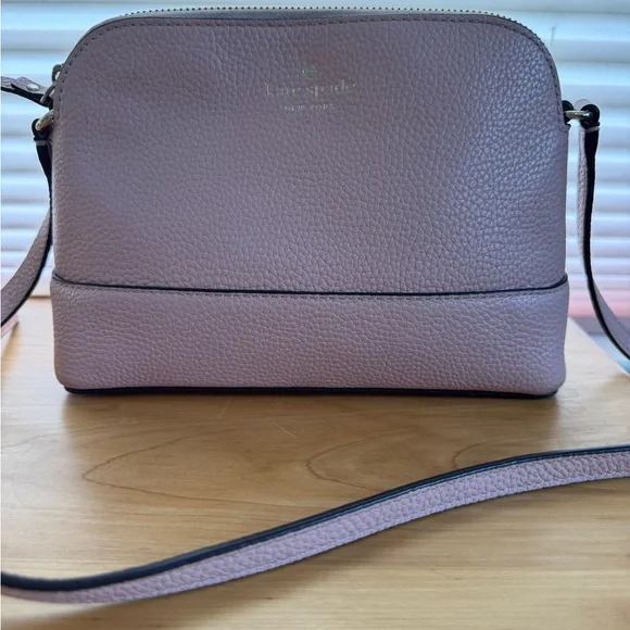 NEW KATE SPADE Leather Blush Pink Southport Ave Hanna Crossbody Bag zip closure - Picture 11 of 11